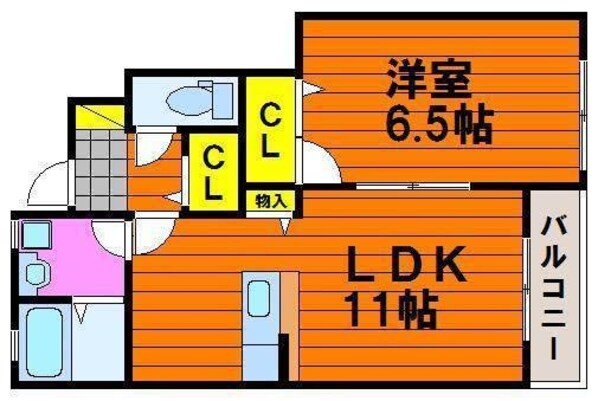 アルファ・陵南の物件間取画像